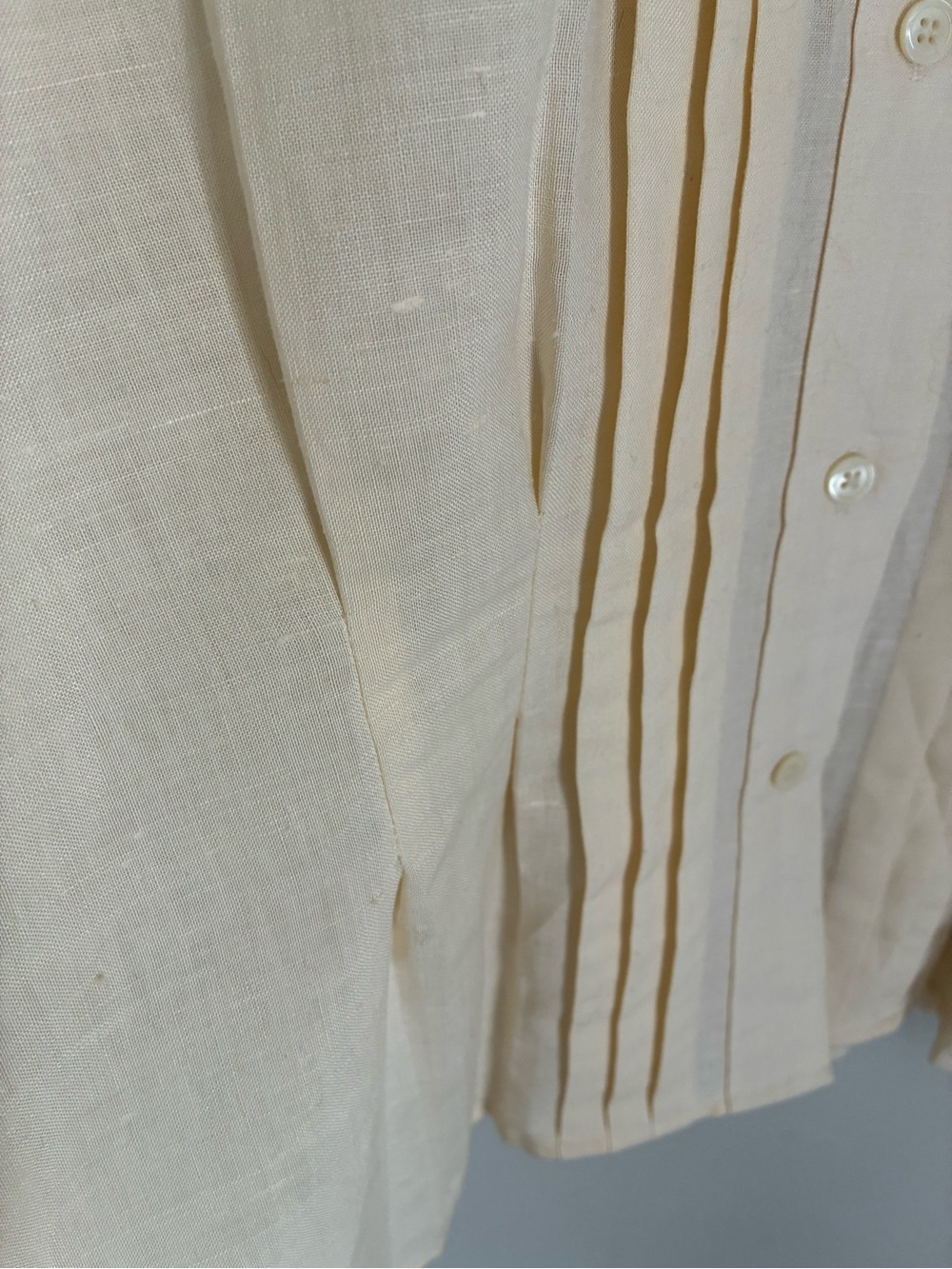 Bryn Connelly Coquette Cottage Pleated Long Sleeve Top Blouse Size 14 - Picture 7 of 9